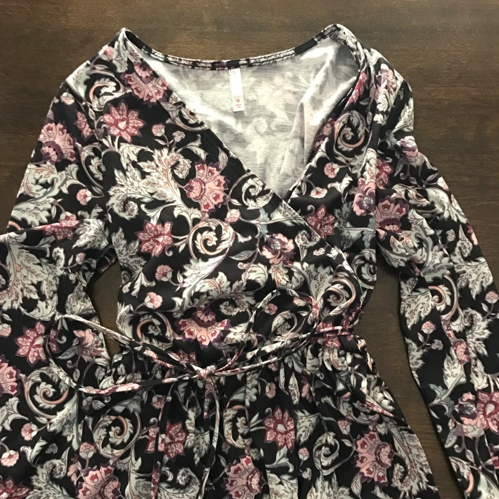 Unique wrap dress
